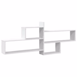 vidaXL Wall Shelf Floating Shelf Storage Shelf Engineered Wood - white - Additional view 5