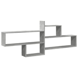 vidaXL Wall Shelf Floating Shelf Storage Shelf Engineered Wood - concrete grey