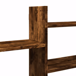 vidaXL Wall Shelf Floating Shelf Storage Shelf Engineered Wood - smoked oak - Additional view 6