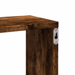 vidaXL Wall Shelf Floating Shelf Storage Shelf Engineered Wood - smoked oak - Additional view 7