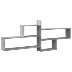 vidaXL Wall Shelf Floating Shelf Storage Shelf Engineered Wood - grey sonoma - Additional view 5