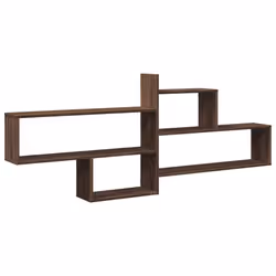 vidaXL Wall Shelf Floating Shelf Storage Shelf Engineered Wood - brown oak