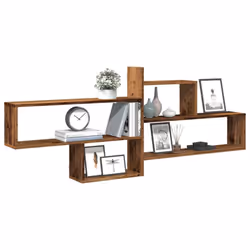 vidaXL Wall Shelf Floating Shelf Storage Shelf Engineered Wood - old wood