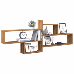 vidaXL Wall Shelf Floating Shelf Storage Shelf Engineered Wood - oak