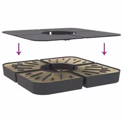 VidaXL 847444 patio umbrella part/accessory Anthracite Polypropylene (PP) - Additional view 6