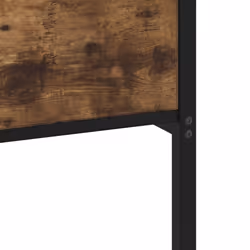vidaXL Metal Bed Frame without Mattress Bed Smoked Oak 180x200 cm Super King - Additional view 7