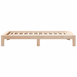 vidaXL Bed Frame without Mattress Bed Base Bedstead 90x200 cm Solid Wood Pine - Additional view 4