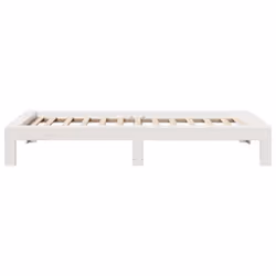 vidaXL Bed Frame without Mattress Bed Base White 90x200 cm Solid Wood Pine - Additional view 4