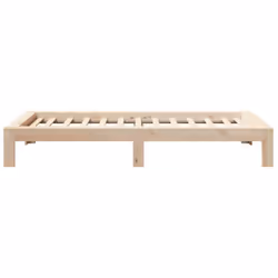 vidaXL Bed Frame without Mattress Bed 75x190 cm Small Single Solid Wood Pine - Additional view 4