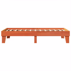 vidaXL Bed Frame without Mattress Bed Wax Brown Small Single Solid Wood Pine - Additional view 4