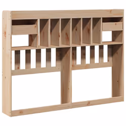 vidaXL Headboard with Storage Bed Headboard Bed Header 140 cm Solid Wood Pine - Additional view 5
