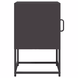 vidaXL Bedside Cabinet Anthracite 36x39x60.5 cm Cold-rolled Steel - black - Additional view 5
