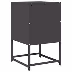 vidaXL Bedside Cabinet Anthracite 36x39x60.5 cm Cold-rolled Steel - black - Additional view 6