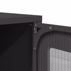 vidaXL Bedside Cabinet Anthracite 36x39x60.5 cm Cold-rolled Steel - black - Additional view 9