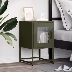 VidaXL 853330 nightstand/bedside table Olive