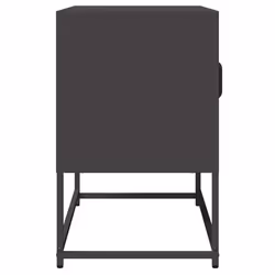 vidaXL TV Cabinet White 68x39x60.5 cm Cold-rolled Steel tv stand tv sideboard - black, 68 cm - Additional view 6