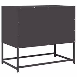 vidaXL TV Cabinet White 68x39x60.5 cm Cold-rolled Steel tv stand tv sideboard - black, 68 cm - Additional view 7