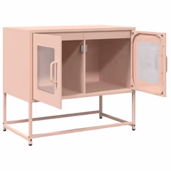 vidaXL TV Cabinet White 68x39x60.5 cm Cold-rolled Steel tv stand tv sideboard - pink, 68 cm - Additional view 4
