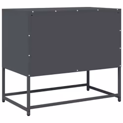 vidaXL TV Cabinet White 68x39x60.5 cm Cold-rolled Steel tv stand tv sideboard - anthracite, 68 cm - Additional view 7
