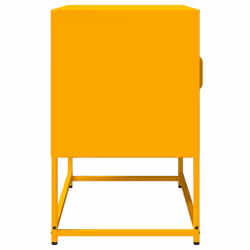 vidaXL TV Cabinet White 68x39x60.5 cm Cold-rolled Steel tv stand tv sideboard - mustard yellow, 68 cm - Additional view 6