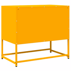 vidaXL TV Cabinet White 68x39x60.5 cm Cold-rolled Steel tv stand tv sideboard - mustard yellow, 68 cm - Additional view 7