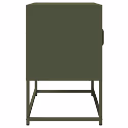 vidaXL TV Cabinet White 68x39x60.5 cm Cold-rolled Steel tv stand tv sideboard - olive green, 68 cm - Additional view 6