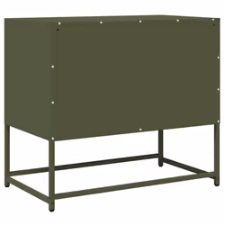vidaXL TV Cabinet White 68x39x60.5 cm Cold-rolled Steel tv stand tv sideboard - olive green, 68 cm - Additional view 7
