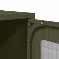 vidaXL TV Cabinet White 68x39x60.5 cm Cold-rolled Steel tv stand tv sideboard - olive green, 68 cm - Additional view 9