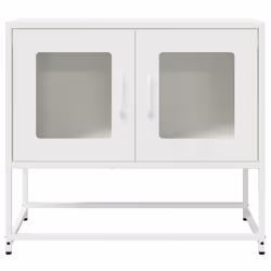 vidaXL TV Cabinet White 68x39x60.5 cm Cold-rolled Steel tv stand tv sideboard - white, 68 cm - Additional view 5