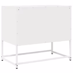 vidaXL TV Cabinet White 68x39x60.5 cm Cold-rolled Steel tv stand tv sideboard - white, 68 cm - Additional view 7