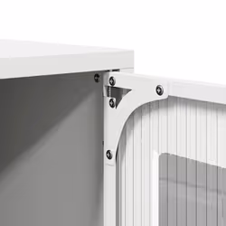 vidaXL TV Cabinet White 68x39x60.5 cm Cold-rolled Steel tv stand tv sideboard - white, 68 cm - Additional view 9