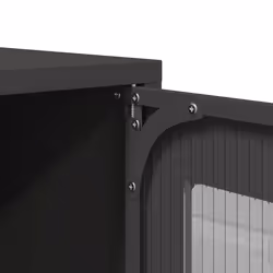 vidaXL TV Cabinet White 68x39x60.5 cm Cold-rolled Steel tv stand tv sideboard - black, 100.5 cm - Additional view 10