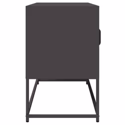 vidaXL TV Cabinet White 68x39x60.5 cm Cold-rolled Steel tv stand tv sideboard - black, 100.5 cm - Additional view 5