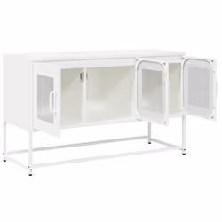 vidaXL TV Cabinet White 68x39x60.5 cm Cold-rolled Steel tv stand tv sideboard - white, 100.5 cm - Additional view 6