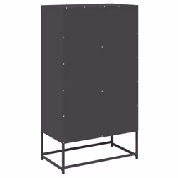 vidaXL Highboard Olive Green 68x39x123 cm Steel sideboard side cabinet - black - Additional view 7