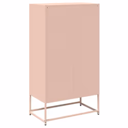 vidaXL Highboard Olive Green 68x39x123 cm Steel sideboard side cabinet - pink - Additional view 7
