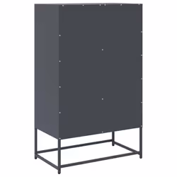 vidaXL Highboard Pink 68x39x111.5 cm Steel sideboard side cabinet - anthracite - Additional view 7