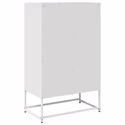 vidaXL Highboard Pink 68x39x111.5 cm Steel sideboard side cabinet - white - Additional view 7
