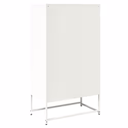vidaXL Highboard Black 68x39x123 cm Steel sideboard side cabinet - white - Additional view 7