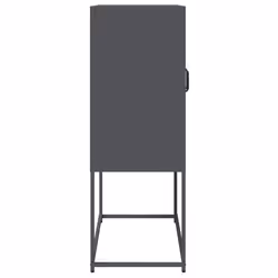 vidaXL Highboard Pink 68x39x107 cm Steel sideboard side cabinet - anthracite - Additional view 6
