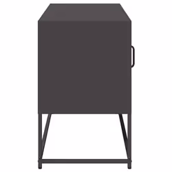 vidaXL TV Cabinet Anthracite 100.5x39x60.5 cm Steel TV stand TV sideboard - black, 100.5 cm - Additional view 6