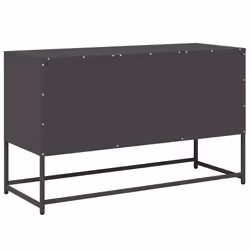 vidaXL TV Cabinet Anthracite 100.5x39x60.5 cm Steel TV stand TV sideboard - black, 100.5 cm - Additional view 7