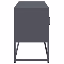 vidaXL TV Cabinet Anthracite 100.5x39x60.5 cm Steel TV stand TV sideboard - anthracite, 100.5 cm - Additional view 6
