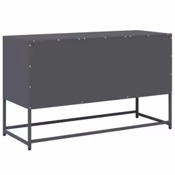 vidaXL TV Cabinet Anthracite 100.5x39x60.5 cm Steel TV stand TV sideboard - anthracite, 100.5 cm - Additional view 7