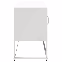 vidaXL TV Cabinet Anthracite 100.5x39x60.5 cm Steel TV stand TV sideboard - white, 100.5 cm - Additional view 6