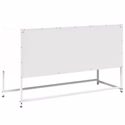 vidaXL TV Cabinet Anthracite 100.5x39x60.5 cm Steel TV stand TV sideboard - white, 100.5 cm - Additional view 7