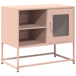 vidaXL TV Cabinet Anthracite 100.5x39x60.5 cm Steel TV stand TV sideboard - pink, 68 cm