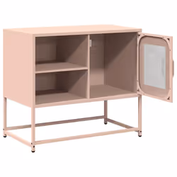 vidaXL TV Cabinet Anthracite 100.5x39x60.5 cm Steel TV stand TV sideboard - pink, 68 cm - Additional view 5