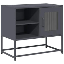 vidaXL TV Cabinet Anthracite 100.5x39x60.5 cm Steel TV stand TV sideboard - anthracite, 68 cm