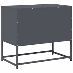 vidaXL TV Cabinet Anthracite 100.5x39x60.5 cm Steel TV stand TV sideboard - anthracite, 68 cm - Additional view 7